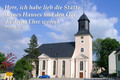 Fotokarte  Kirche Gruenhain mit Text 