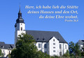 Fotokarte  Kirche Schwarzenberg mit Text 