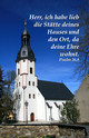 Fotokarte  Kirche Schlettau mit Text: