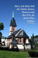 Fotokarte  Dorfkirche Mauersberg mit Text 