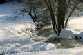 Fotokarte  Wintermotiv Bachlauf im Winter